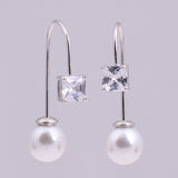 All Type Fashion Imitation Pearl Drop Earrings with Cubic Zirconia Elegant Women Wedding Earrings for Bridal India Jewelry daiiibabyyy