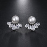 All Type Fashion Imitation Pearl Drop Earrings with Cubic Zirconia Elegant Women Wedding Earrings for Bridal India Jewelry daiiibabyyy