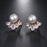 All Type Fashion Imitation Pearl Drop Earrings with Cubic Zirconia Elegant Women Wedding Earrings for Bridal India Jewelry daiiibabyyy