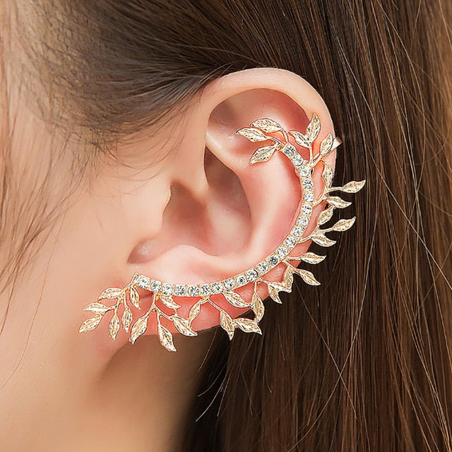 Bohemian NO Piercing Crystal Rhinestone Ear Cuff Earrings For Women Wrap Stud Clip Earrings Girl Trendy Earrings Jewelry Bijoux daiiibabyyy