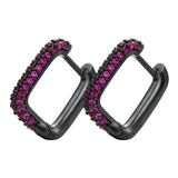 ZHUKOU NEW Hoop earrings gold/silver color small hoop earrings crystal women rainbow earrings Fashion jewelry wholesale VE144 daiiibabyyy