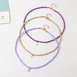 Bohemian Multilayer Seed Bead Star Moon Butterfly Pendant Necklace For Women Fashion Beach Simple Lock Choker Collar Gift daiiibabyyy