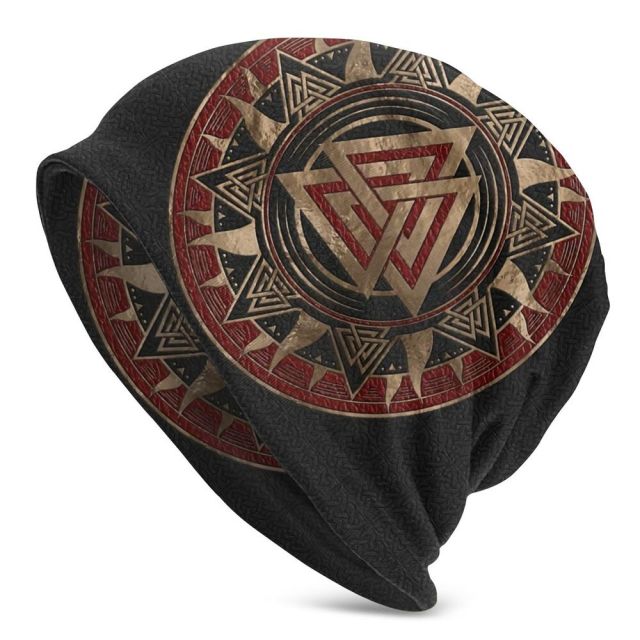Bonnet Hats Vikings Ragnar Lothbrok Men Women's Knitting Hat Tree Of With Triquetra Winter Warm Cap Street Skullies Beanies Caps daiiibabyyy