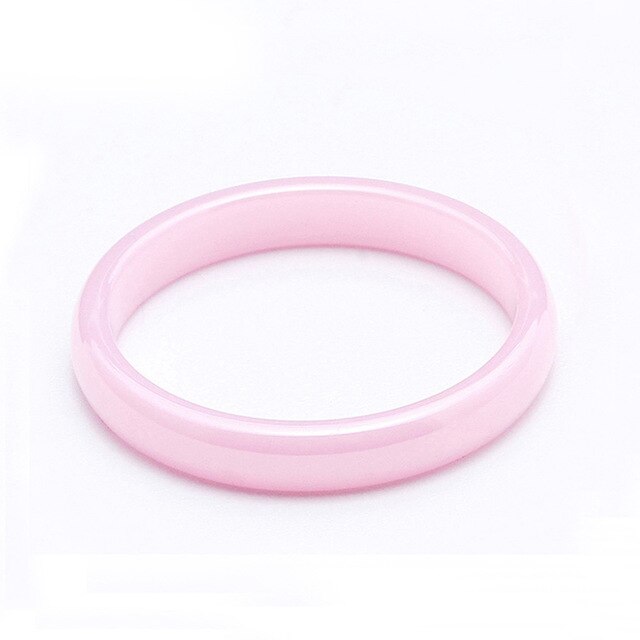3mm Blue Pink  Black White Thin Ceramic Rings For Women Jewelry Minimalist Simple Smooth Shiny Size 6 7 8 9 No Fade daiiibabyyy