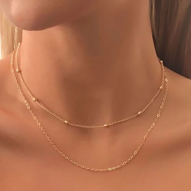 Boho Simple Moon Star Heart Pendant Necklace Women's Retro Sequin Coin Short Clavicle Necklaces Glamour Girl Lover Jewelry Gift daiiibabyyy