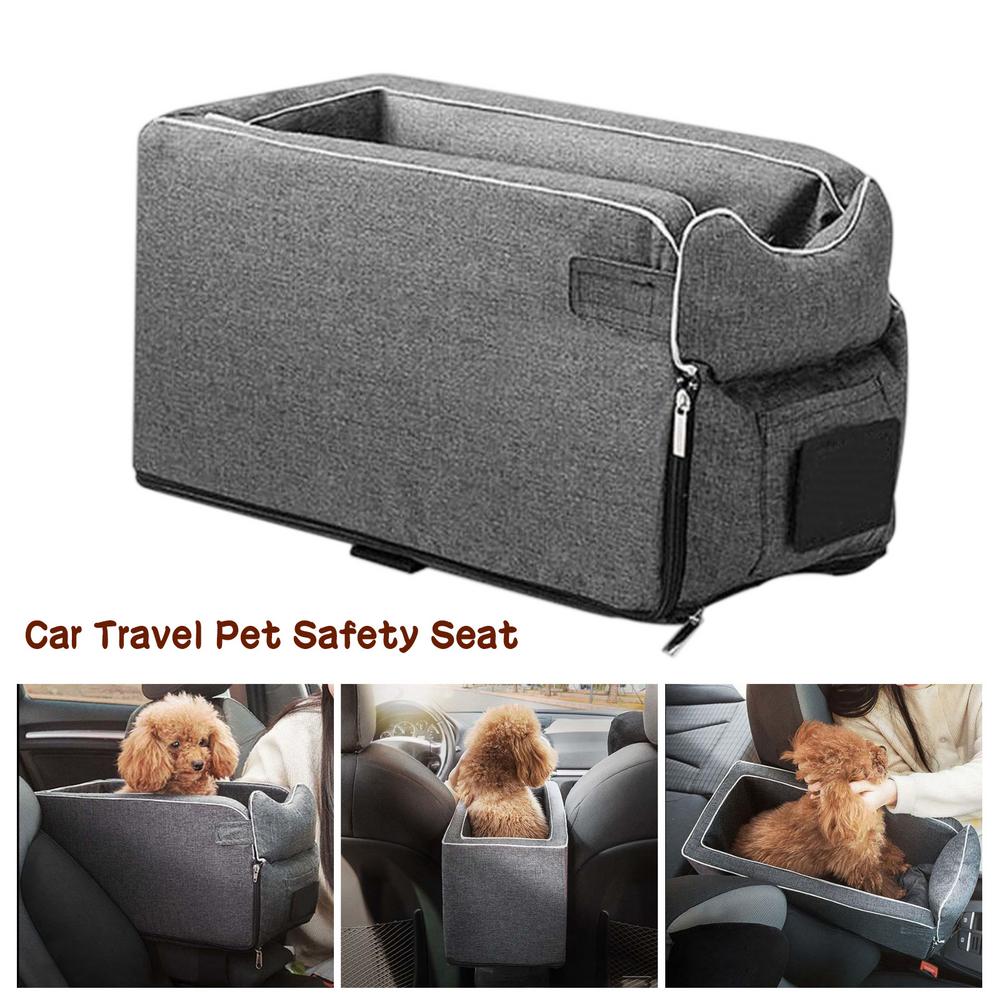 Car Central Control Dog Kennel Pet Safety Seat Removable Washable Pet Bed Outdoor Carrier Tote Bag For Small Pet Car Travel daiiibabyyy