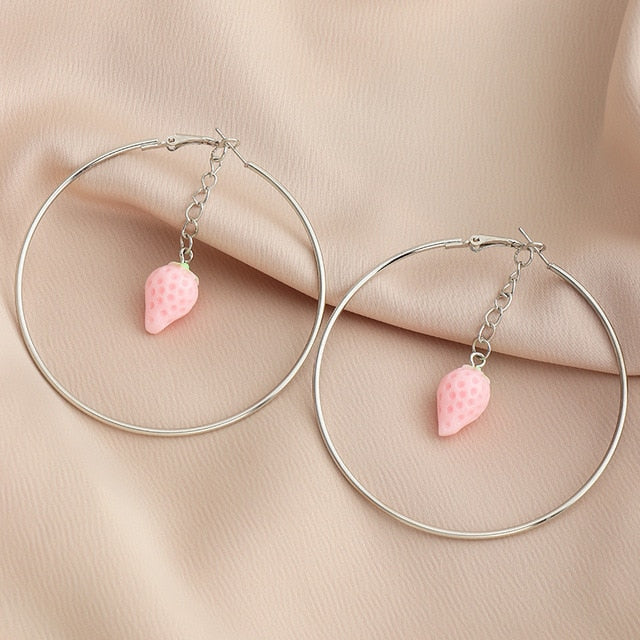 Beautiful Double Butterfly Earrings European Summer Girls Multicolor Big Round Circle Gold Hoop Earrings 11.11 Jewelry For Women daiiibabyyy