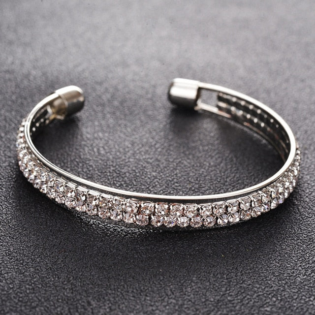 Bohemian Style Women Girls Gold Bracelet  Rhinestone Leaves Chain Bangle Luxury Wedding Jewelry Simple Fashion Elegant New daiiibabyyy