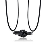 2Pcs Minimalist Lovers Matching Friendship Spaceman Astronaut Pendant Magnetic Distance Couple Necklace Jewelry Anniversary Gift daiiibabyyy