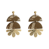 AENSOA 2021 New Korea Fashion Metal Ploymer Clay Long Dangle Drop Earrings for Women Unique Design Geometric Earrings Jewelry daiiibabyyy