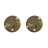 AENSOA 2021 New Korea Fashion Metal Ploymer Clay Long Dangle Drop Earrings for Women Unique Design Geometric Earrings Jewelry daiiibabyyy