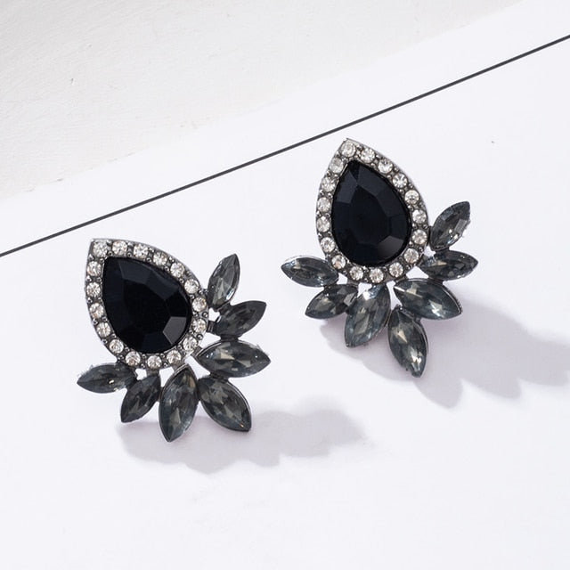 Women's Earrings Korean Black Colour Drop Earrings For Women Statement Geometric Earrings 2021 Fashion TrRendd Female Jewelry daiiibabyyy