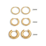 5Pair Fashion Round Twist Copper Small Hoop Earrings Set for Women Simple Gold CZ Crystal Long Chain Earring Jewelry 2021 New daiiibabyyy