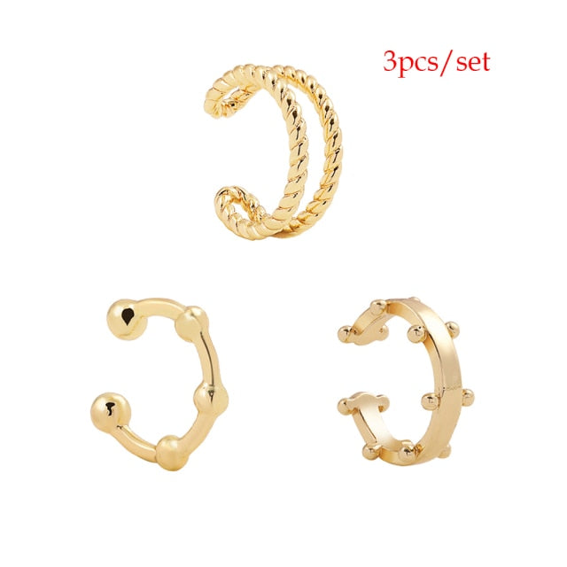 5Pair Fashion Round Twist Copper Small Hoop Earrings Set for Women Simple Gold CZ Crystal Long Chain Earring Jewelry 2021 New daiiibabyyy