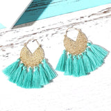 Bohemia Korean Big Tassel Earrings for Women Geometric Statement Earring Jewelry Gift Orecchini Pendientes Mujer Weekend Party daiiibabyyy