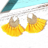 Bohemia Korean Big Tassel Earrings for Women Geometric Statement Earring Jewelry Gift Orecchini Pendientes Mujer Weekend Party daiiibabyyy