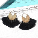 Bohemia Korean Big Tassel Earrings for Women Geometric Statement Earring Jewelry Gift Orecchini Pendientes Mujer Weekend Party daiiibabyyy
