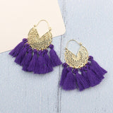 Bohemia Korean Big Tassel Earrings for Women Geometric Statement Earring Jewelry Gift Orecchini Pendientes Mujer Weekend Party daiiibabyyy