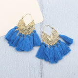 Bohemia Korean Big Tassel Earrings for Women Geometric Statement Earring Jewelry Gift Orecchini Pendientes Mujer Weekend Party daiiibabyyy