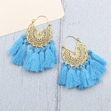 Bohemia Korean Big Tassel Earrings for Women Geometric Statement Earring Jewelry Gift Orecchini Pendientes Mujer Weekend Party daiiibabyyy