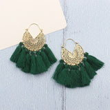 Bohemia Korean Big Tassel Earrings for Women Geometric Statement Earring Jewelry Gift Orecchini Pendientes Mujer Weekend Party daiiibabyyy