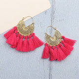 Bohemia Korean Big Tassel Earrings for Women Geometric Statement Earring Jewelry Gift Orecchini Pendientes Mujer Weekend Party daiiibabyyy