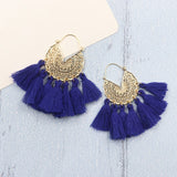Bohemia Korean Big Tassel Earrings for Women Geometric Statement Earring Jewelry Gift Orecchini Pendientes Mujer Weekend Party daiiibabyyy