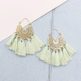 Bohemia Korean Big Tassel Earrings for Women Geometric Statement Earring Jewelry Gift Orecchini Pendientes Mujer Weekend Party daiiibabyyy