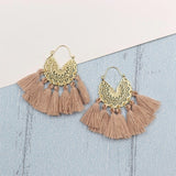 Bohemia Korean Big Tassel Earrings for Women Geometric Statement Earring Jewelry Gift Orecchini Pendientes Mujer Weekend Party daiiibabyyy