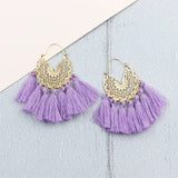 Bohemia Korean Big Tassel Earrings for Women Geometric Statement Earring Jewelry Gift Orecchini Pendientes Mujer Weekend Party daiiibabyyy