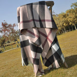 Autumn and Winter New Scarf Female British Bagh Bristled Cashmere Scarf Shawl Dual-use Thick Couple Scarf daiiibabyyy