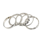 4pcs/set Opening Ring Set  Metal Adjustable Initials Geometry Alphabet Female Creative Finger Punk Rings Gothic Party Jewelry daiiibabyyy
