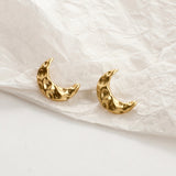 AENSOA 2021 New Gold Color Earrings for Women Multiple Trendy Round Geometric Drop Statement Earring Fashion Matted Gold Jewelry daiiibabyyy