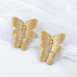 AENSOA 2021 New Gold Color Earrings for Women Multiple Trendy Round Geometric Drop Statement Earring Fashion Matted Gold Jewelry daiiibabyyy