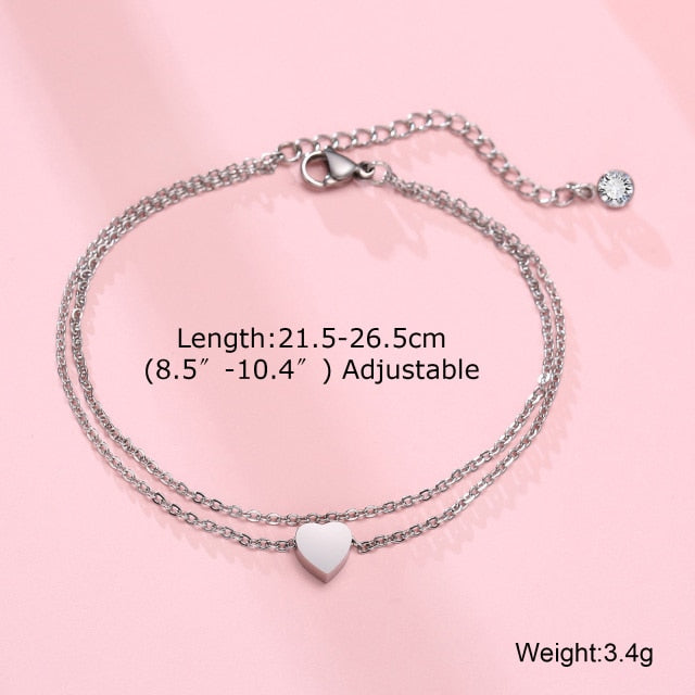 Anklet For Men,Men's Anklet With Cross Charm,Double Chain,Gift For Boyfriend,Man's Ankles Bracelet,Christian Catholic Jewelry daiiibabyyy