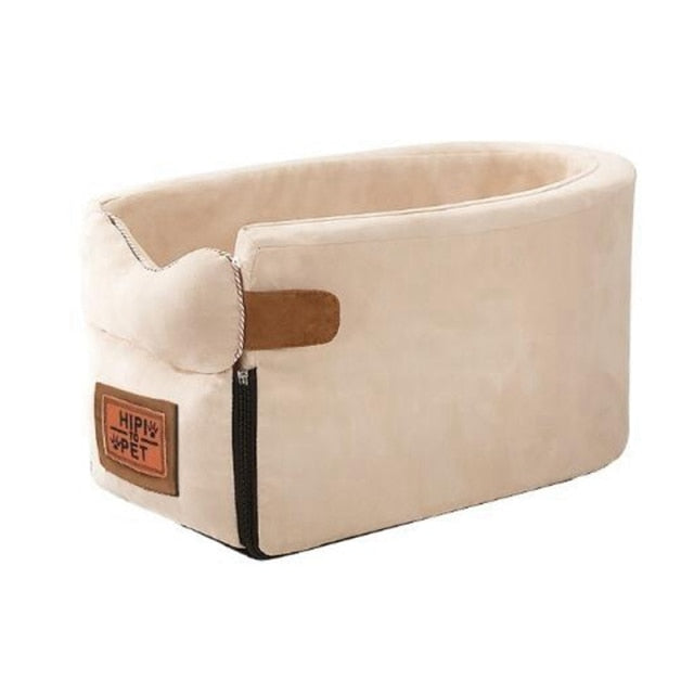 Car Armrest Box Pet Carrier Seat Nonslip Quilted Pet Car Carrier Seat for Dog Bags for Small Dogs Outdoor Travel daiiibabyyy