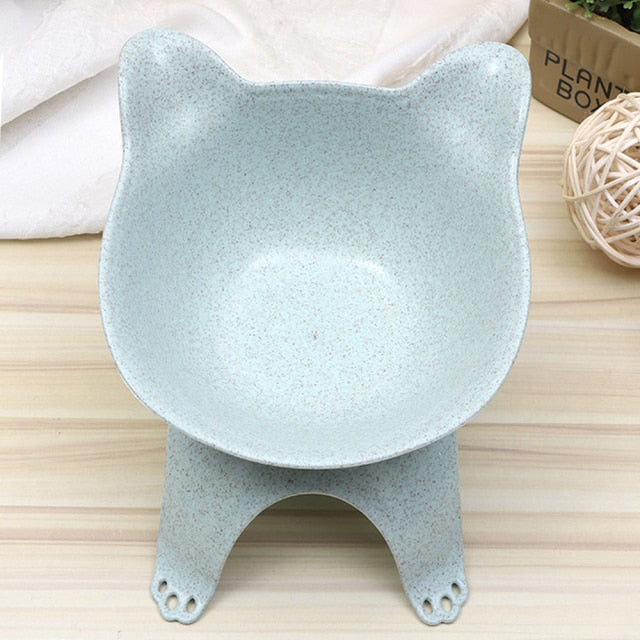 Cat Bowl Pet Dog Cat Slow Feed Anti-Choking  Protect Spine Water Food Bowl Protection Care Bowl Durable Multifunctional Bowl daiiibabyyy