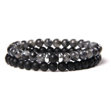 2pcs/set Fashion Men Bracelet Natural Stone Tiger Eye Lava Bead Bracelet for Men Women Jewelry Gift Classic Pulsera Hombre daiiibabyyy