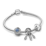 BRACE CO European Heart-shaped Pendant Charm Bracelet Fit Women's Jewellery Snake Chain Rose Gold Metal Fashion Fine Bracelets daiiibabyyy