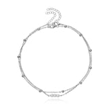 Antique Pearl Chain Necklace With Butterfly Pendant Charms Silvery Neck Jewelry For Women Party Gift Ideas daiiibabyyy