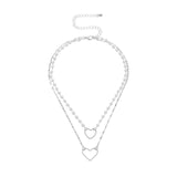 Antique Pearl Chain Necklace With Butterfly Pendant Charms Silvery Neck Jewelry For Women Party Gift Ideas daiiibabyyy
