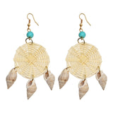 ZOSHI Sea Shell Earrings For Women Gold Color Trendy Metal Shell Cowrie Statement Dangle Earrings New Summer Beach Jewelry daiiibabyyy