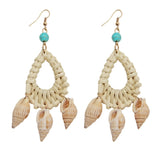 ZOSHI Sea Shell Earrings For Women Gold Color Trendy Metal Shell Cowrie Statement Dangle Earrings New Summer Beach Jewelry daiiibabyyy