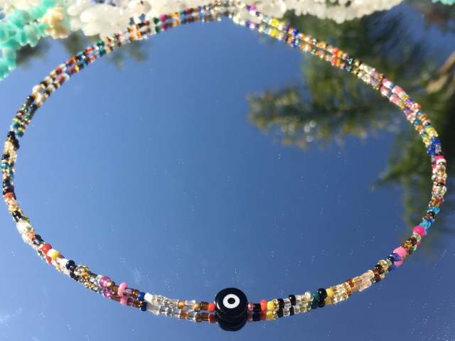 Beaded Chokers,Danity Choker, Trendy Jewelry, Beach Vibe, Choker, Bohemian Jewelry, Evil Eye Protection, daiiibabyyy