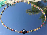 Beaded Chokers,Danity Choker, Trendy Jewelry, Beach Vibe, Choker, Bohemian Jewelry, Evil Eye Protection, daiiibabyyy