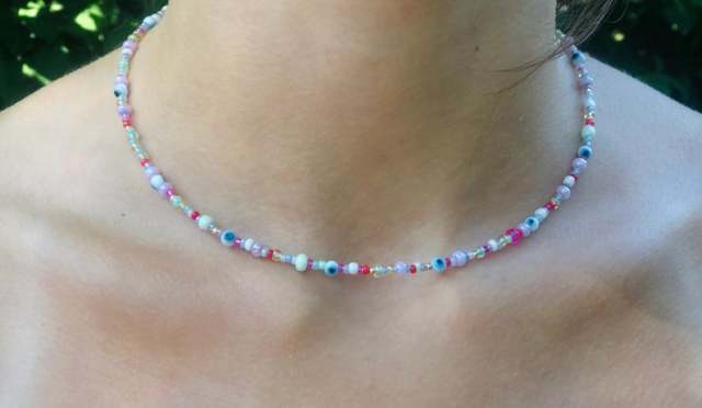 Beaded Chokers,Danity Choker, Trendy Jewelry, Beach Vibe, Choker, Bohemian Jewelry, Evil Eye Protection, daiiibabyyy