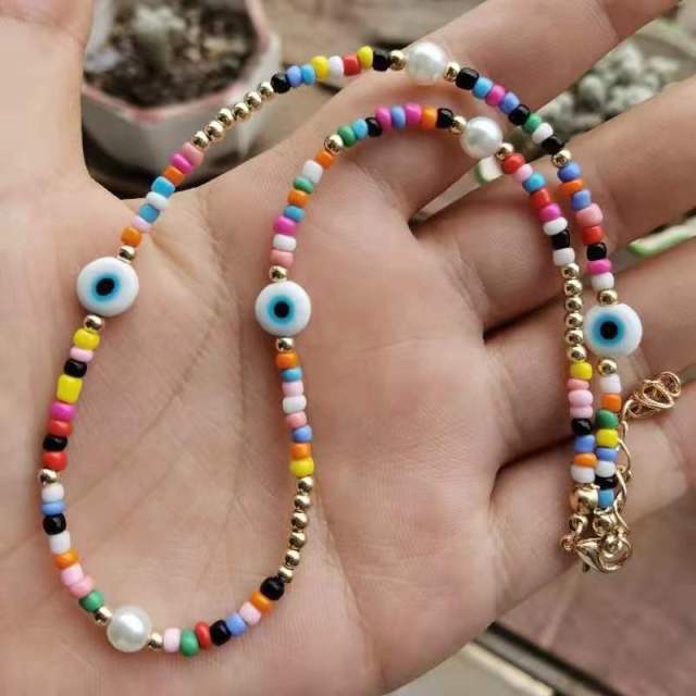 Beaded Chokers,Danity Choker, Trendy Jewelry, Beach Vibe, Choker, Bohemian Jewelry, Evil Eye Protection, daiiibabyyy