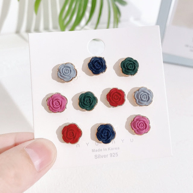 5/10Pcs/Pack Cute Enamel Brooches Pins Pearl Neckline Small Collar Lapel Pin Buckle Fixed Clothes Invisible Brooch Jewelry Sets daiiibabyyy