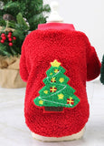 Autumn and Winter Pet Dog Christmas Clothes Winter Pet Small Dog Fleece Coats Puppy Cat Sweaters Shirts Dog Cotton Jacket daiiibabyyy