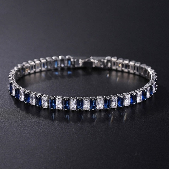 4mm Cubic Zirconia Tennis Bracelet Iced Out Chain Bracelets For Women Men Gold Silver Color Men Bracelet CZ Chain Homme Jewelry daiiibabyyy